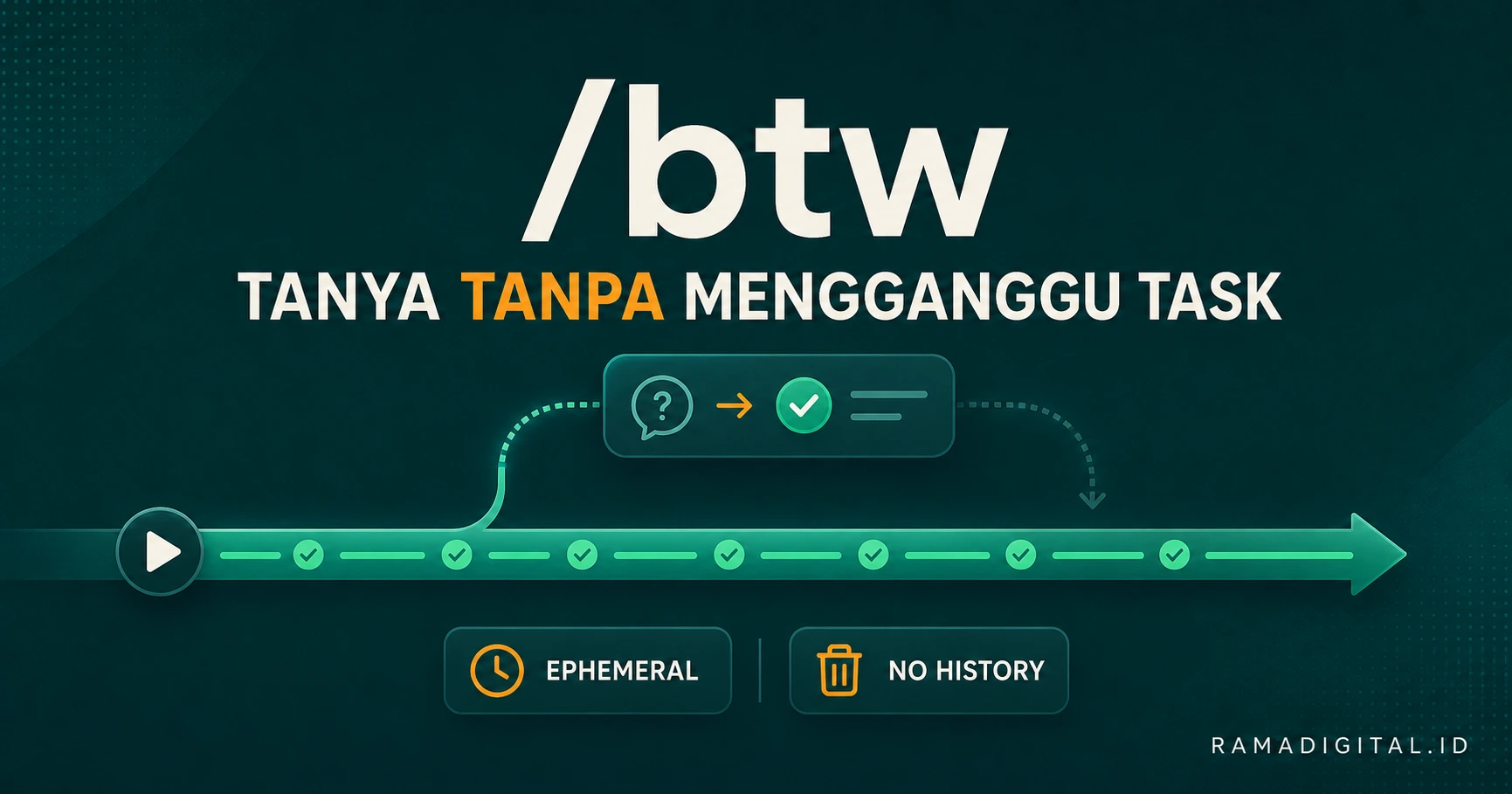 Cara kerja side question ephemeral /btw di OpenClaw