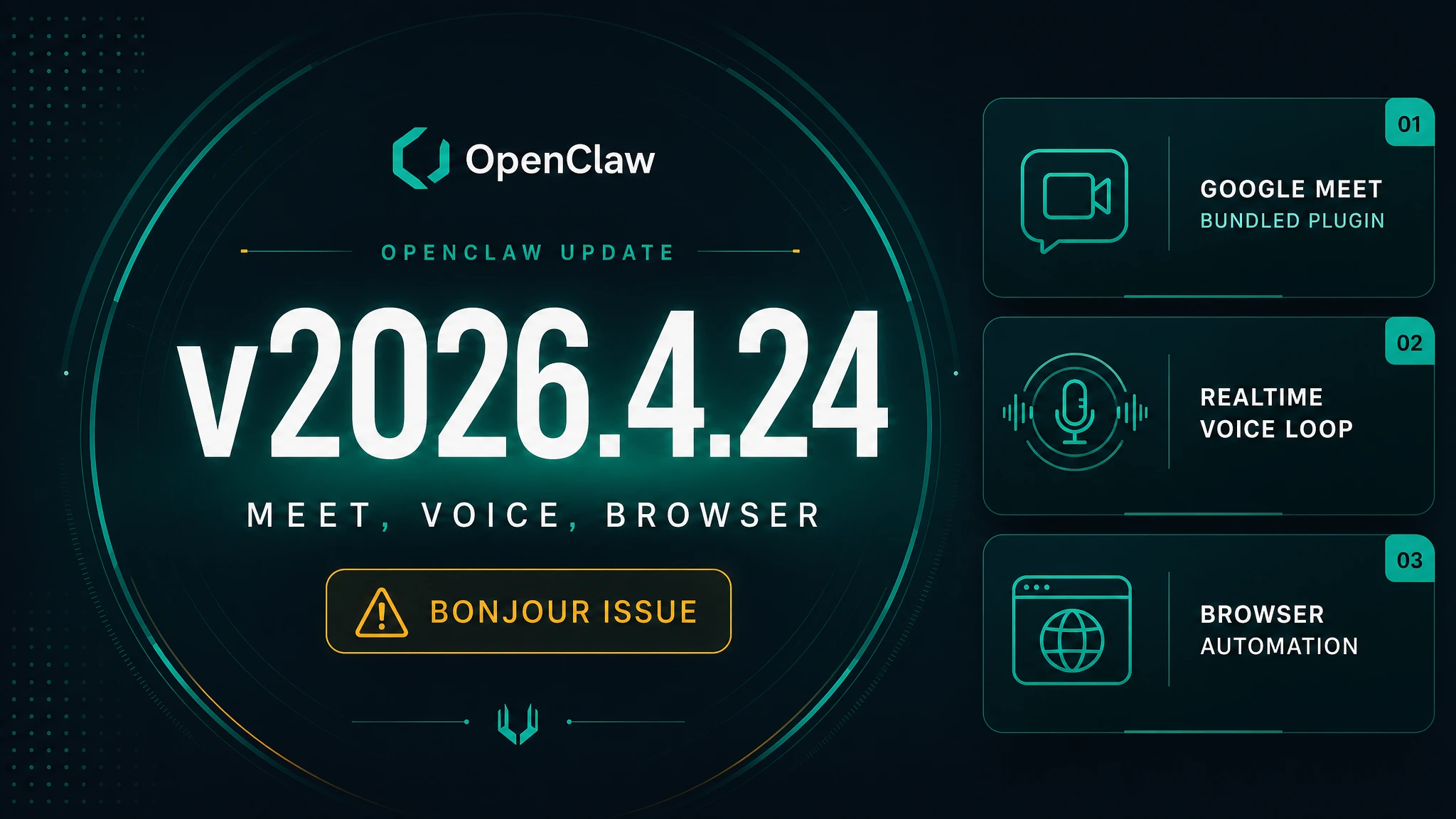 Cover - Update OpenClaw 2026.4.24