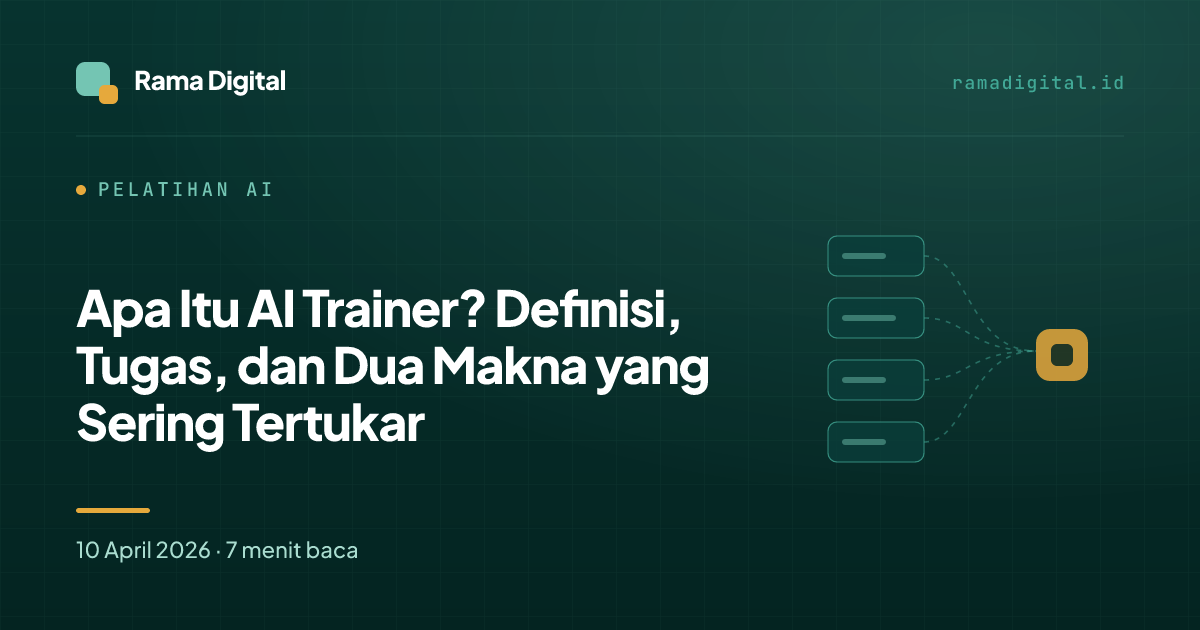 Apa Itu AI Trainer? Definisi, Tugas, dan Dua Makna yang Sering Tertukar