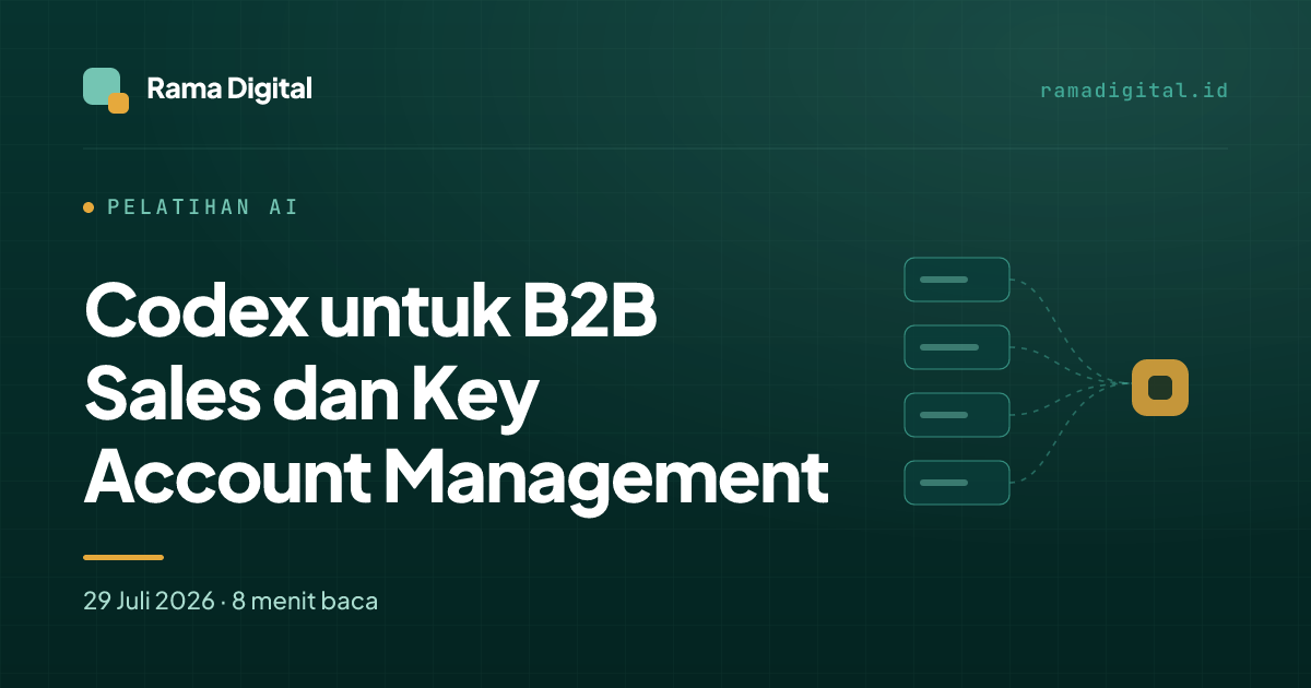 Codex untuk B2B Sales dan Key Account Management