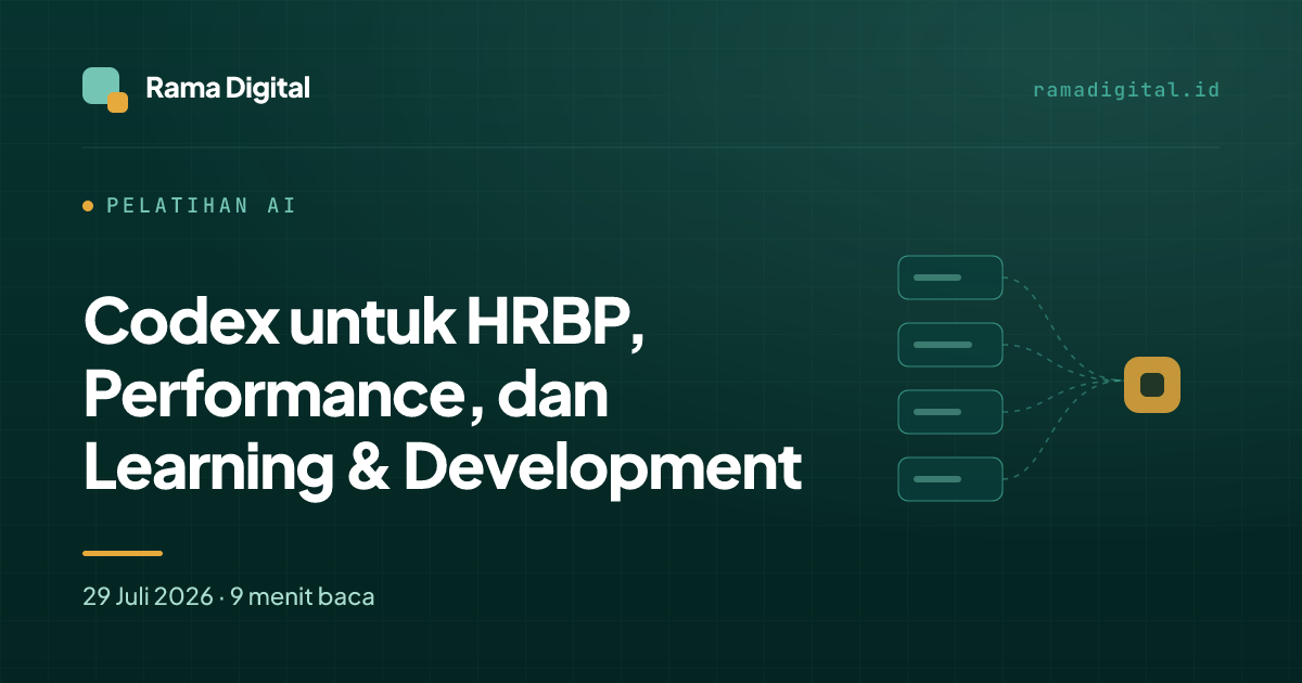 Codex untuk HRBP, Performance, dan Learning & Development