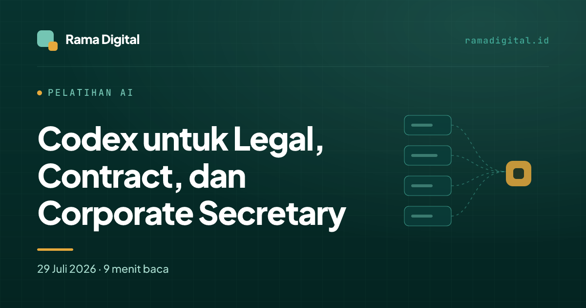 Codex untuk Legal, Contract, dan Corporate Secretary