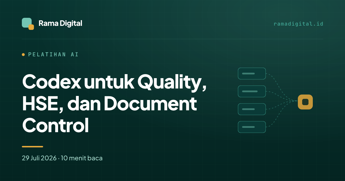 Codex untuk Quality, HSE, dan Document Control