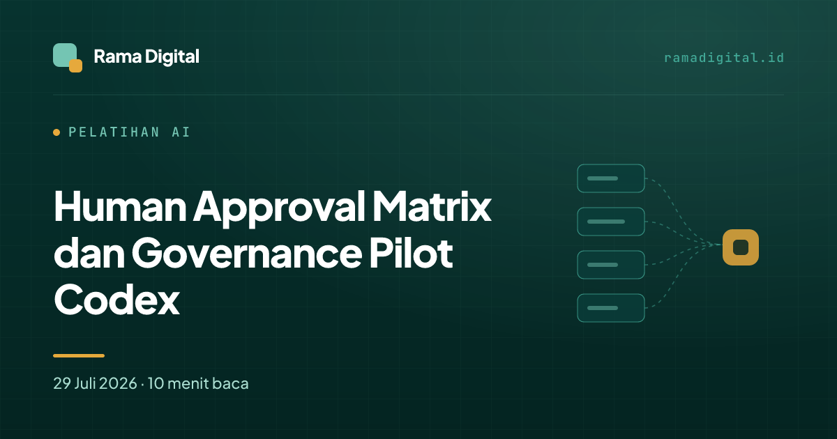 Human Approval Matrix dan Governance Pilot Codex