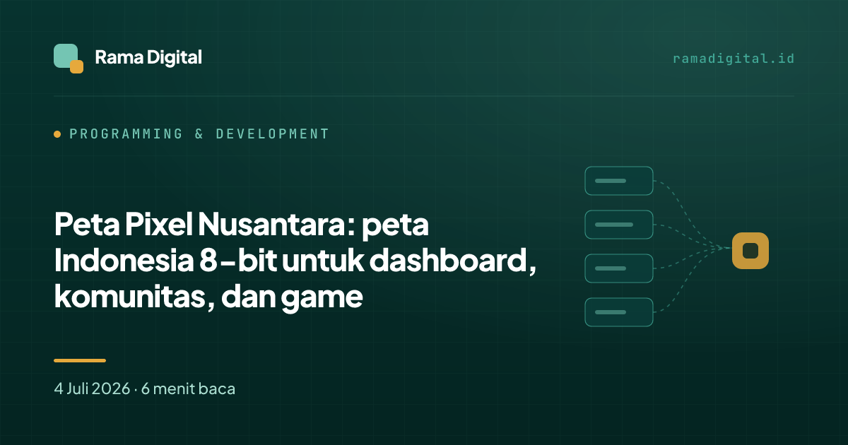 Peta Pixel Nusantara: peta Indonesia 8-bit untuk dashboard, komunitas, dan game