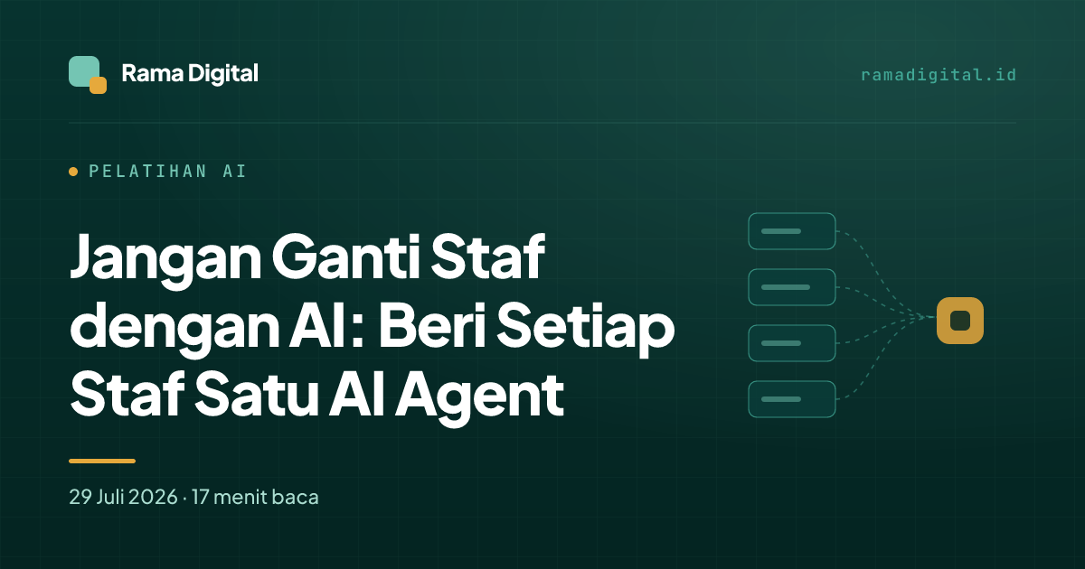 Jangan Ganti Staf dengan AI: Beri Setiap Staf Satu AI Agent