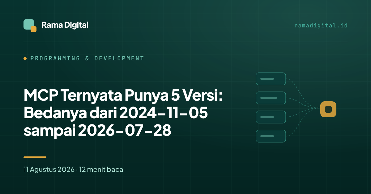 MCP Ternyata Punya 5 Versi: Bedanya dari 2024-11-05 sampai 2026-07-28