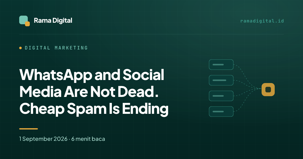 WhatsApp and Social Media Are Not Dead. Cheap Spam Is Ending